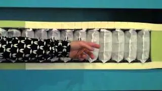 5 zone pocketvering met latex matras bronzeline