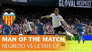 Man of the Match: negredo for Valencia CF vs Getafe CF (1-0, 15/2/15)