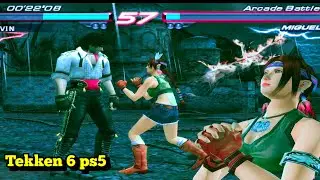 Julia Vs Miguel Tekken 6 ps5 High Graphics Gameplay