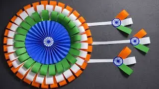 Independence Day Paper Craft | Tiranga Decoration | Easy Ashoka Chakra Craft