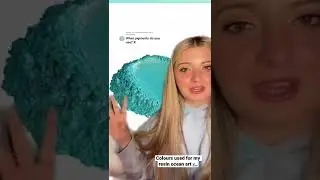 What colours & brands I used in my resin ocean art