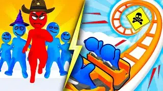Join Clash 3D vs Runner Coaster TOP Levels Gameplay Walkthrough Mobile Gaming Update NFE09G7