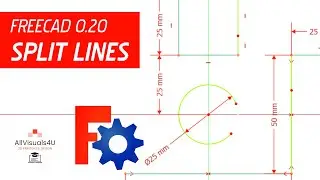 ✂ How To Split Lines - FreeCAD Sketcher Tutorial - FreeCAD 0.20