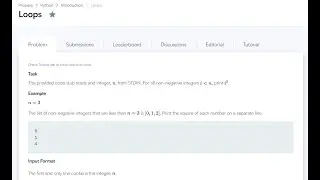 Hackerrank Python Solution | Python Loops | Easy Solution | #3