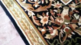 10 x 14 Fleur de Lis Wool Rug