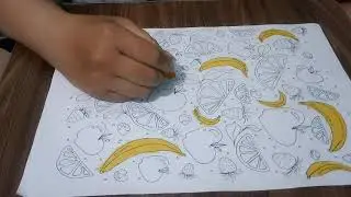 Coloring Picture of Fruits Banana, Orange, Apple, Strawberry 1   Speak The Truth