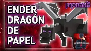 hago al Ender drag&oacute;n de papel de Minecraft  ...especial 10K | #papercraft caseros #manuelcraft 02