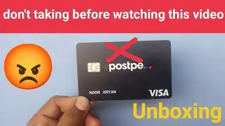 BharatPe Postpe Card Unboxing | Postpe paylater credit limit | postpe credit card 2022