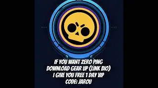 SO ZERO PING☠️☠️☠️ #brawlstars #бравлстарс #gearupbooster