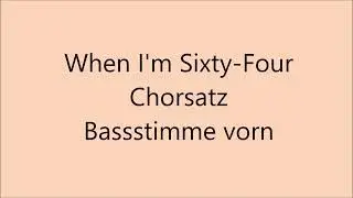 When I'm Sixty-Four - Bass vorn