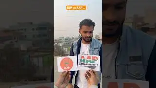 BJP vs AAP 🔥 #bjp #aap #election #delhi #shortsfeed #shorts #viralvideo