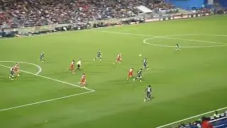 Maxime Cr&eacute;peau of Canada punches away Australia's Nestory Irankunda's free kick in FIFA friendly