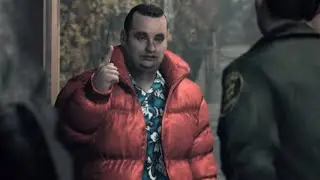 Barry arrives at the police station and Alan punches Hartman - Alan Wake