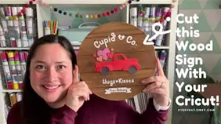 Cut Wood with a Cricut and Make this Sign