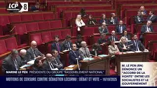 🔴 En direct I Motions de censure : discours de Marine Le Pen