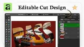 How to create non destructive cut out text in Affinity Designer