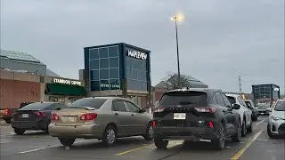 Early evening Christmas Eve Dr. from Mapleview mall Burlington to Hamilton, Ontario, Canada ￼