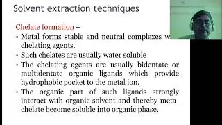 TYBSC.ANALYTICAL CHEMISTRY CH-344 SOLVENT EXTRACTION