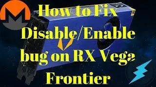 Как исправить (временно) ошибку включения/отключения Vega Frontier