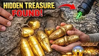 Unbelievable Discovery! Finding Natural Gold and Rare Crystals inside Stones 😱💎✨