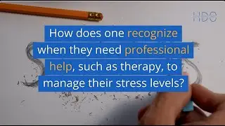 How Does One Recognize When They Need Professional Help, Such as Therapy, to Manage Their Stress?