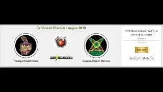 CPL 2019 Match27,  30Sep19, Prediction, TKR vs GAW