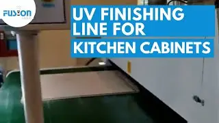 UV finishing line for kitchen Cabinets