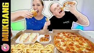 PIZZA & SUBS MUKBANG