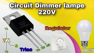 How To Make Circuit Dimmer Simple Lighte 220V using Triac BT136