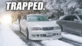 DRIFT CARS GET STUCK IN THE SNOW