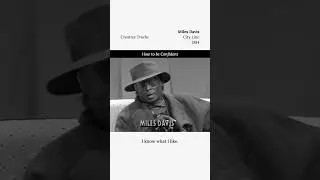 Miles Davis on How to be Confident #inspiration #confidence #musician #artist #wisdom