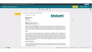 How to video: signing a Material Transfer Agreement at UK Biobank