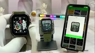 T21 Smart Watches Answer Make Calls 1.96 Inch Screen Fitness Tracker Smartwatch Heart Rate Monitor