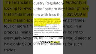 Pattern Day Trading Rule Might Finally Change