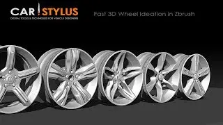 Fast 3D Wheel Ideation in Zbrush