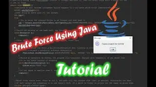 Brute Force Attack Tutorial [Java]