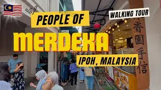 🇲🇾 Ipoh Walking Tour 4K | Merdeka Day Street Life & Real City Sounds | No Commentary