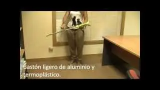 Bast&oacute;n ingl&eacute;s de aluminio de color pistacho
