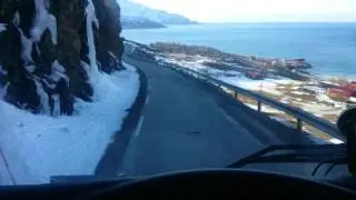 The road to Tromvik (Norway)