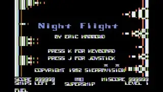 Night Flight short play (Apple II - Sierravision)