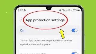App Protection Setting in Samsung galaxy phone