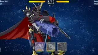 Digimon Battle Journey Omegamon Zwart Team Gameplay