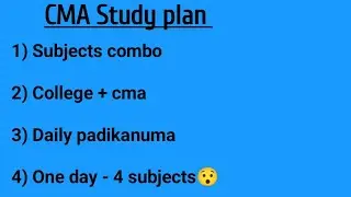 CMA Inter Time management for June 2023 term examinations