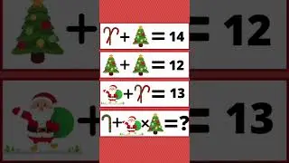 Christmas Math Puzzle - Comment your answer! #shorts #mathshorts #shortsvideo
