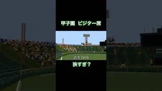 甲子園のビジター席 2019年と2025年#shorts #阪神タイガース #マイクラ