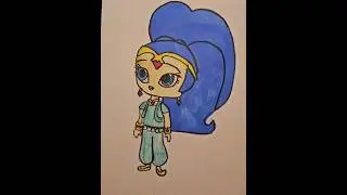 How To Draw Shine From Shimmer and Shine #drawing #art #shine #shimmerandshine #youtubeshorts