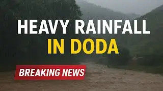PULL DODA ⚠️  Chenab River Water Level rises 🙏#alert #news #jammukashmir #doda #flood #chenabriver 