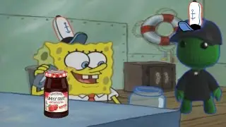 Pooh Greenboy Working At The Krusty Krab (Meme)