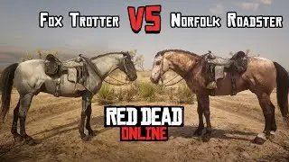 Missouri Fox Trotter (lvl.4) vs Norfolk Roadster (lvl.4) - Red Dead Online Best Horse - Speed Test