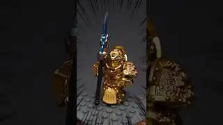 Building Golden Knight Fake Lego Warhammer 40k minifigure #fakelego #fy #fyp #fypシ